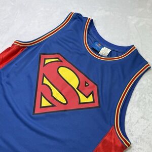 Superman #1 Basketball Jersey‎ DC Comics Sleeveless Mesh Men's Large